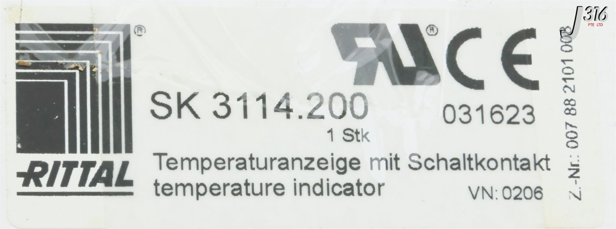 31671 RITTAL TEMOPERATURE DISPLAY & THERMOSTAT (NEW) SK 3114.200